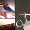 Air France Superjumbo Jet Clips Small Commuter Plane On JFK Airport Runway